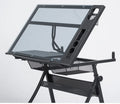 Adjustable Drafting Table Glass Desk Tracing Drawing Work Station F890