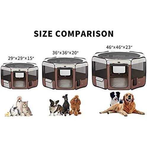 Dog Playpen Portable Pet Play Pens for Small V358