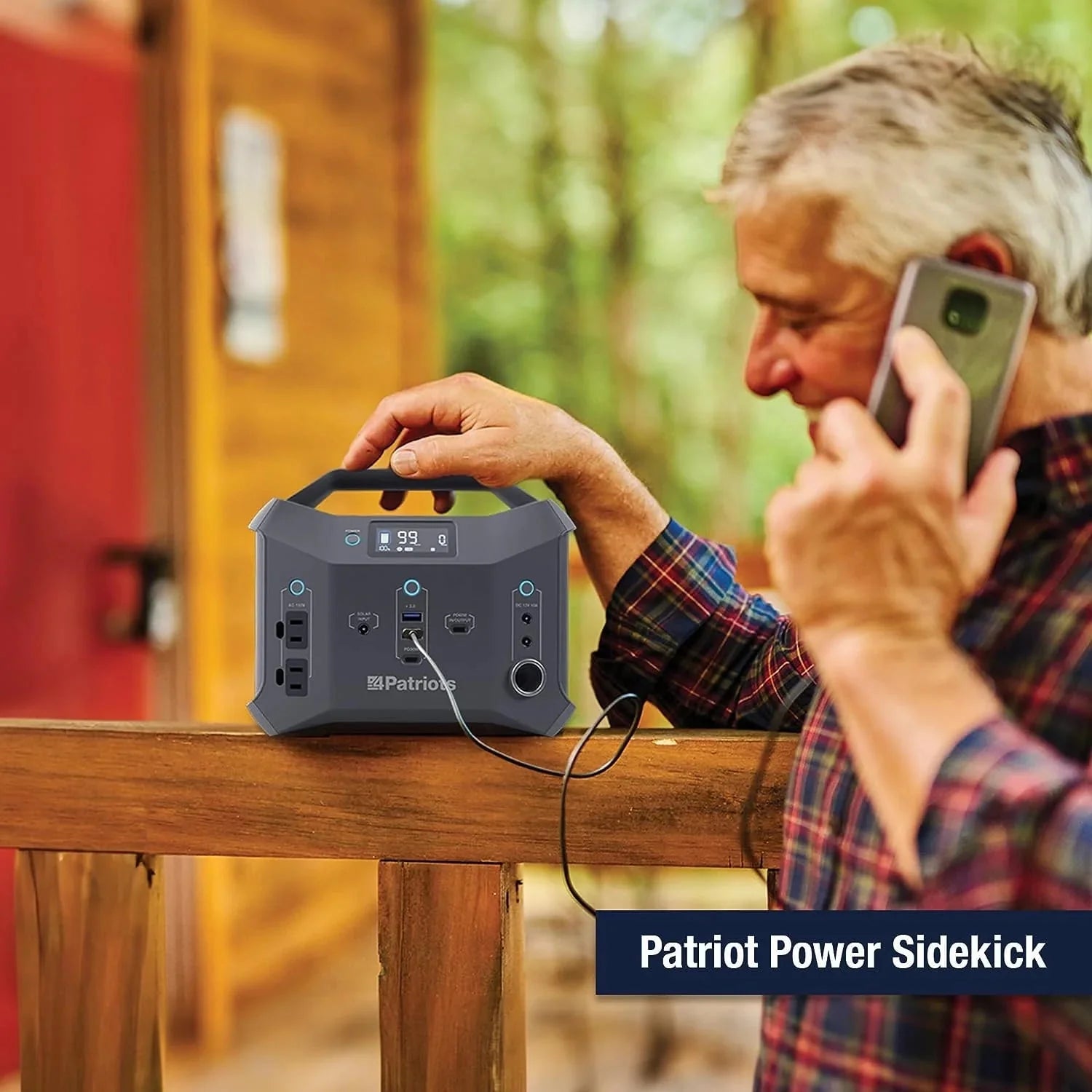 300wH Portable Power Station with 40 Watt Solar Panel D522700