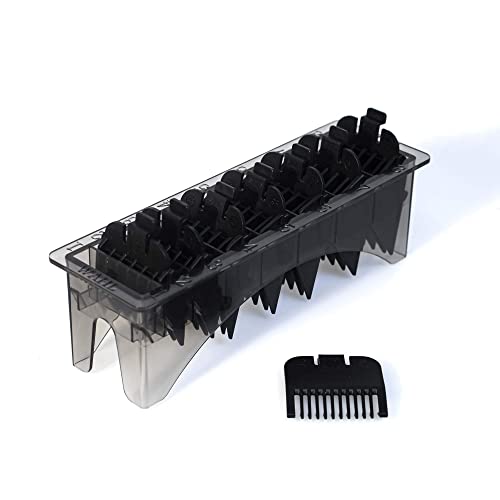 Black 8 Piece Taper Attachment Comb Set C972
