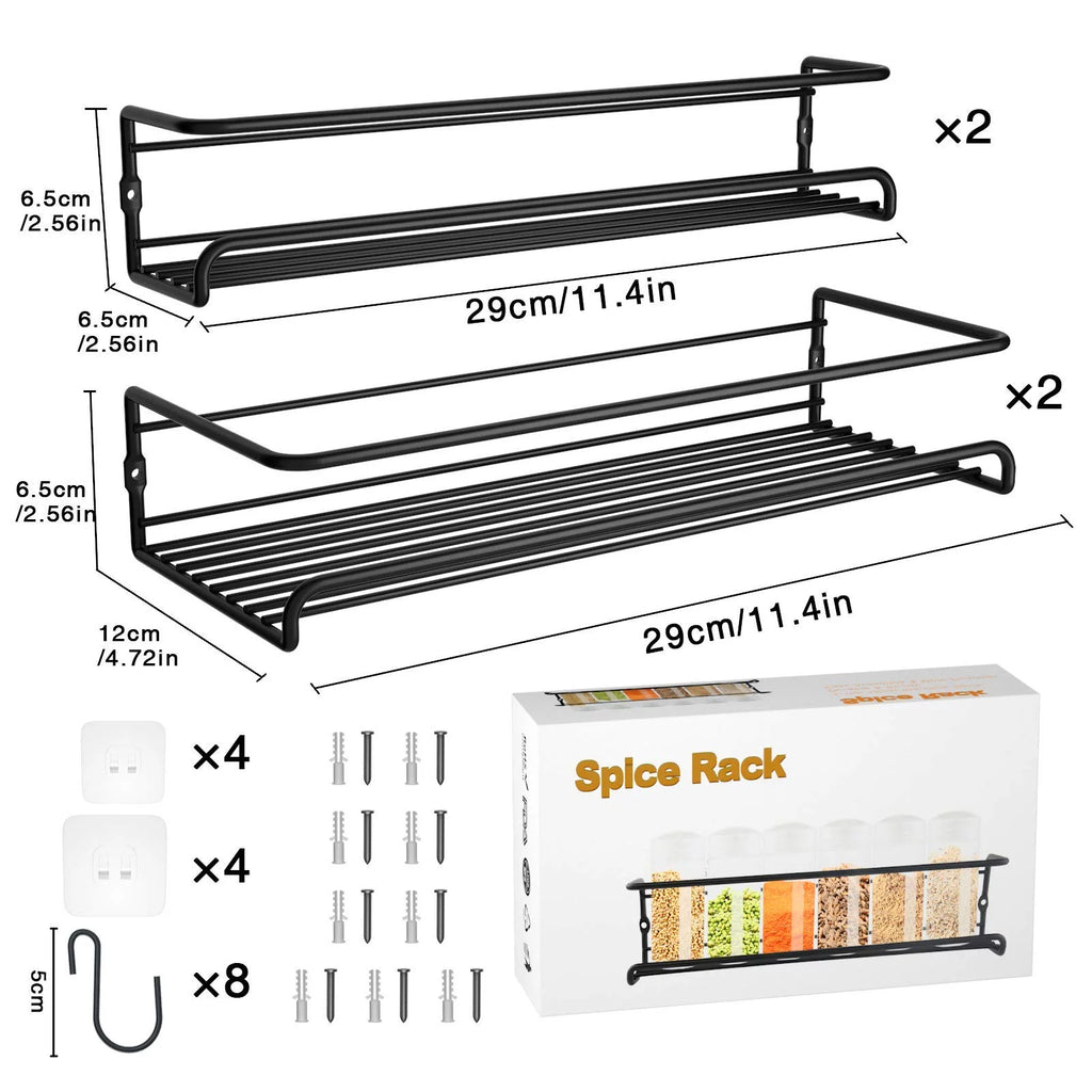 4 Tier Hanging Spice Rack Organizer F163038