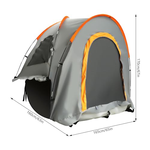 Truck Tent, Oxford Cloth Waterproof PU2000mm 2-3 Person Camping Tent N573629