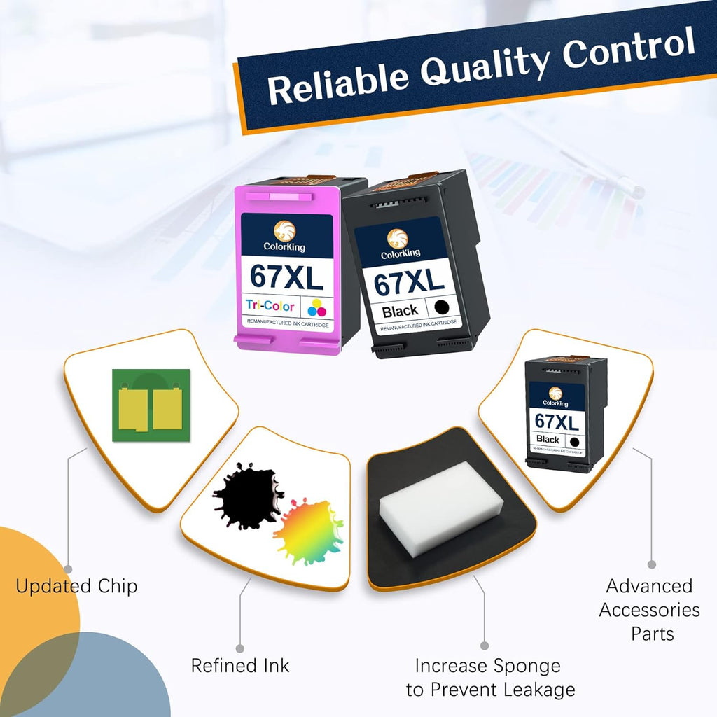 Remanufactured Ink Cartridge Pack of 2 (1 Black, 1 Tri-Color) R4513