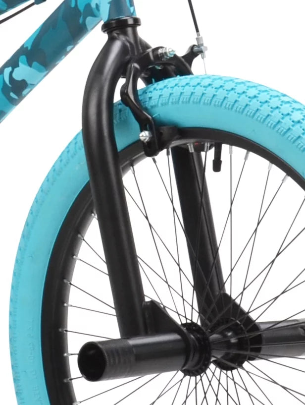 20-inch Turquoise Blue Camouflage Girl's BMX Child Bike W993404