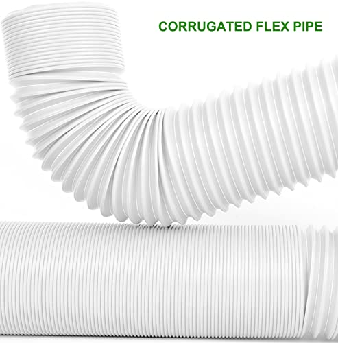 2 Pack Flexible Black Rain Gutter Downspout Extensions Y70944