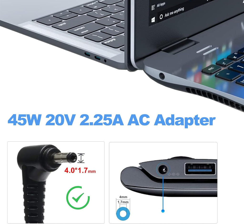 45W Laptop Charger Power Supply AC Adapter Y71562