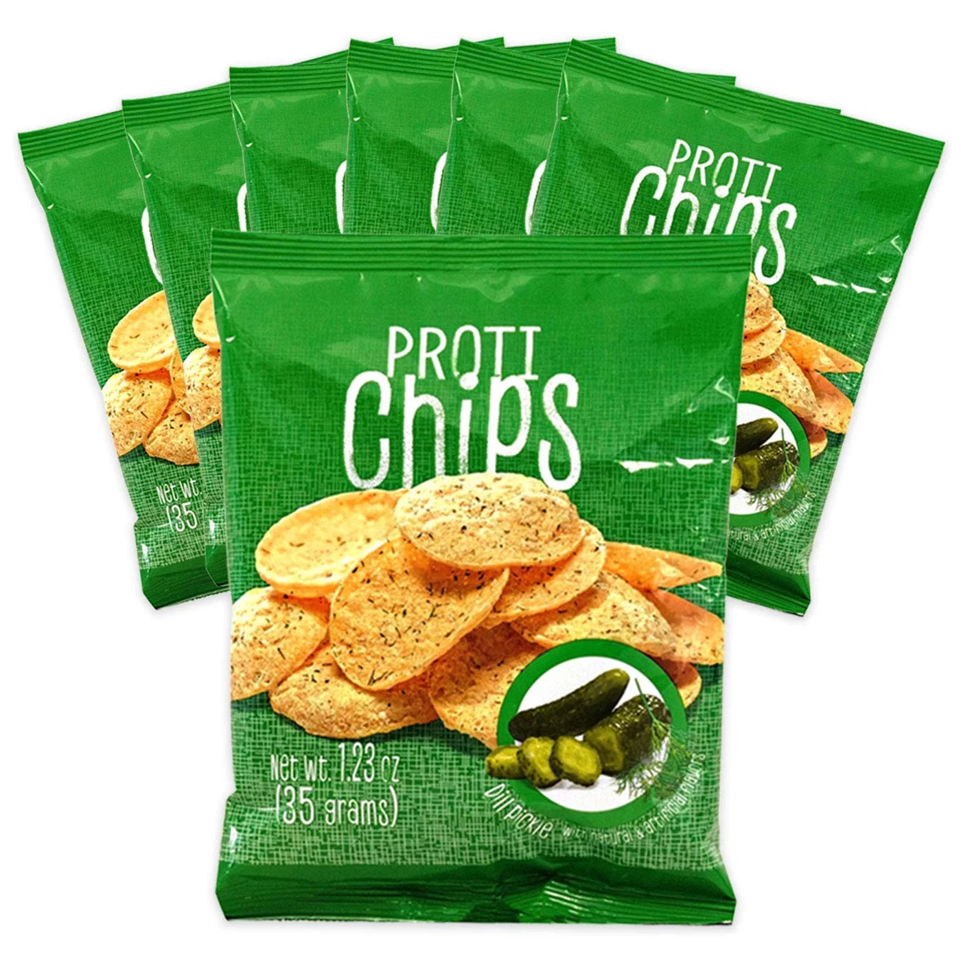 7 Bag High Protein Chips (Dill Pickle) S360