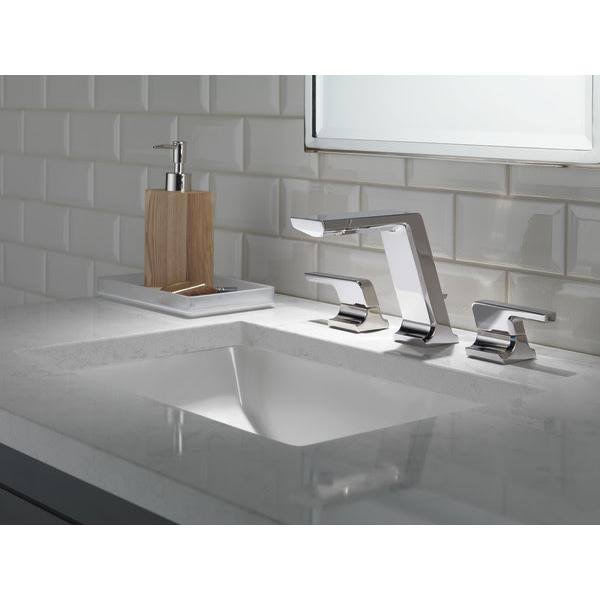 Black Stainless Widespread Bathroom Faucet C176
