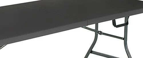 Black 6 Foot x 30 Inch Fold-in-Half Folding Table N41744
