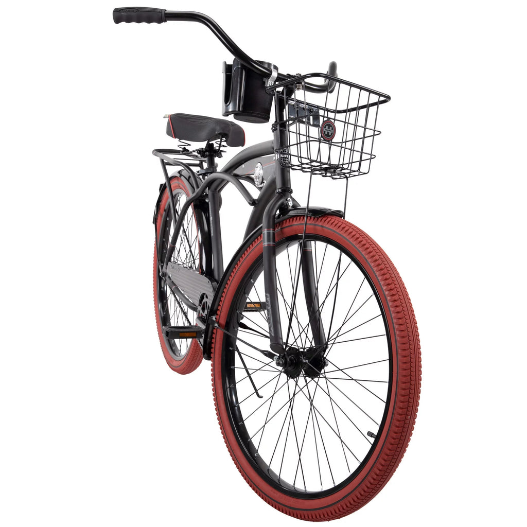 26" Matte Black Cruiser Bike S807848