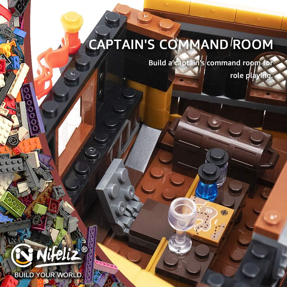 1334 Pcs Building Blocks Ship Model H8124