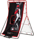 2-in-1 Baseball Pitching Target and Rebounder Net, Red V1760