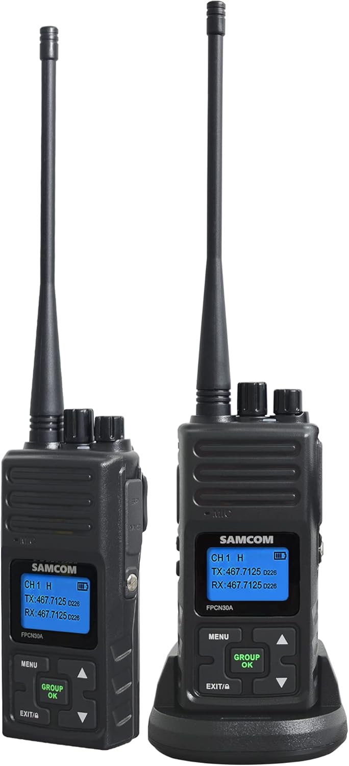 Black 6 Pcs Two Way Radio Walkie Talkies Y53746