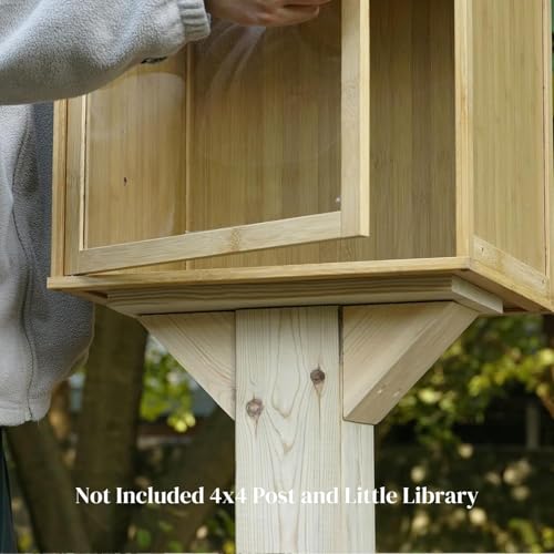 Outdoor Wood Book Storage Box Bracket Q147