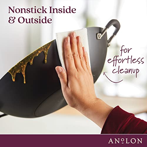Hard-Anodized Nonstick Covered Wok S294
