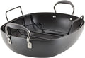 16 Inch x 13 Inch Hard Anodized Nonstick Roasting Pan with Rack Q66130