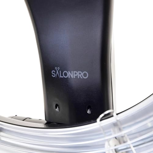 Professional Infrared Hair Color Processor & Multi-Function Dryer Accelerator w/Rolling Base - Heavy Duty Adjustable Standing Hair Dryer (Black) Z40928