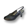 Wide Width Leather Slingback Pumps N839