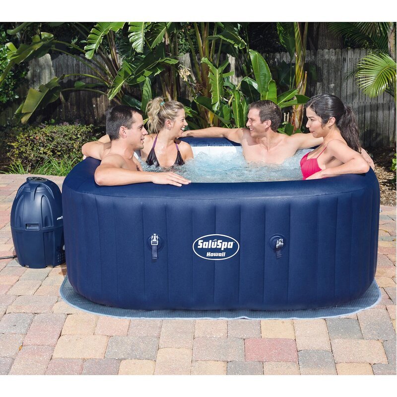 Navy Vinyl Inflatable Hot Tub M355623