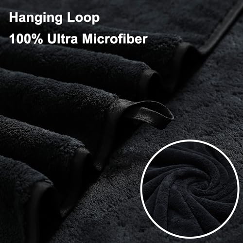 Extra Large Bath Towel Sets of 8, 2 Oversized Bath Towels, 2 Hand Towels, 4 Washcloths, 600GSM Soft Microfiber Quick Dry Highly Absorbent Bath Towels Sheets (Violet) L716228