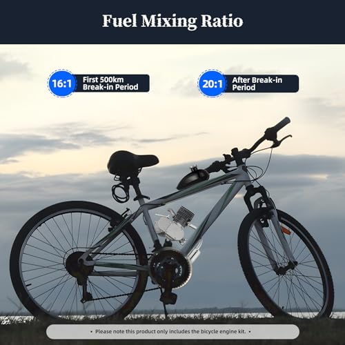 100cc Petrol Gas Engine Kit for 26-28" V-Frame Bicycles P98435