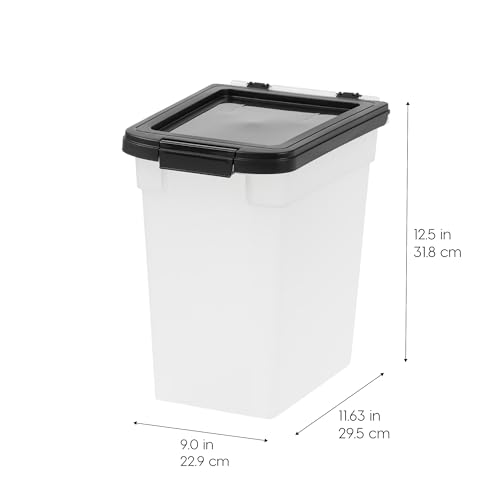 Airtight Pet Food Storage Container, 10 lbs, Translucent, BPA Free H399