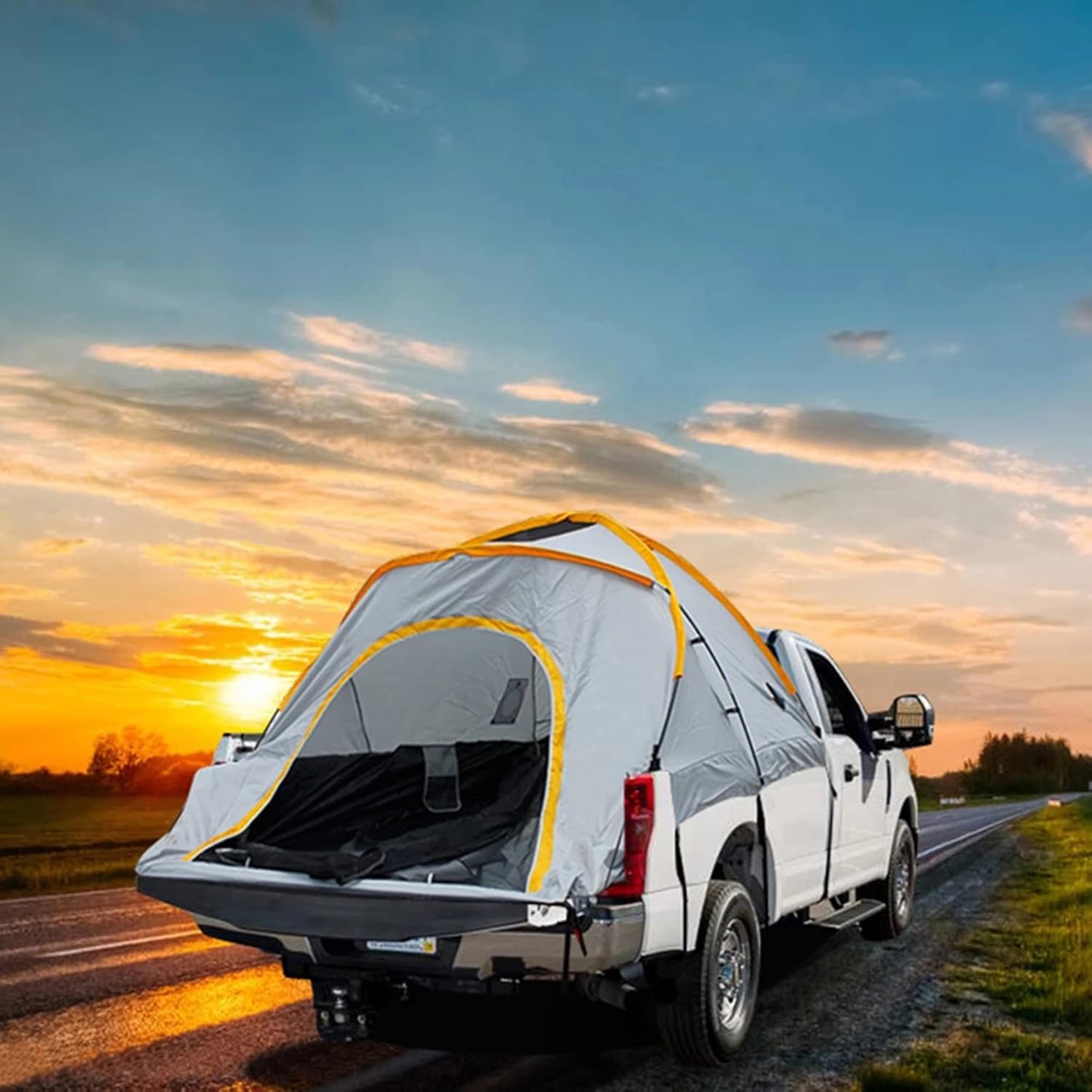 Waterproof Double Layer 2 Person Truck Tent with Carry Bag Q112