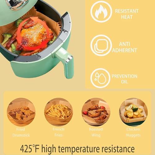 100PCS Non-stick Disposable Air Fryer Paper Liners U971