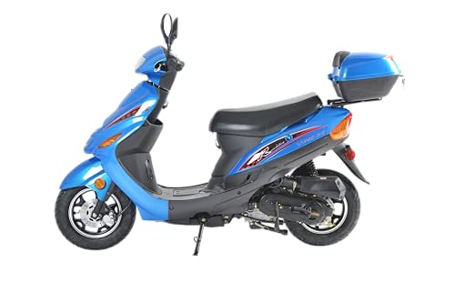 Upgraded Street Moped 49cc/50cc Gas Fully Automatic Scooter with Rear Storage Trunk (RED) L7189