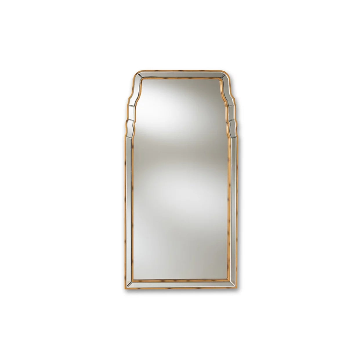Antique Gold Finished Accent Wall Mirror C12436