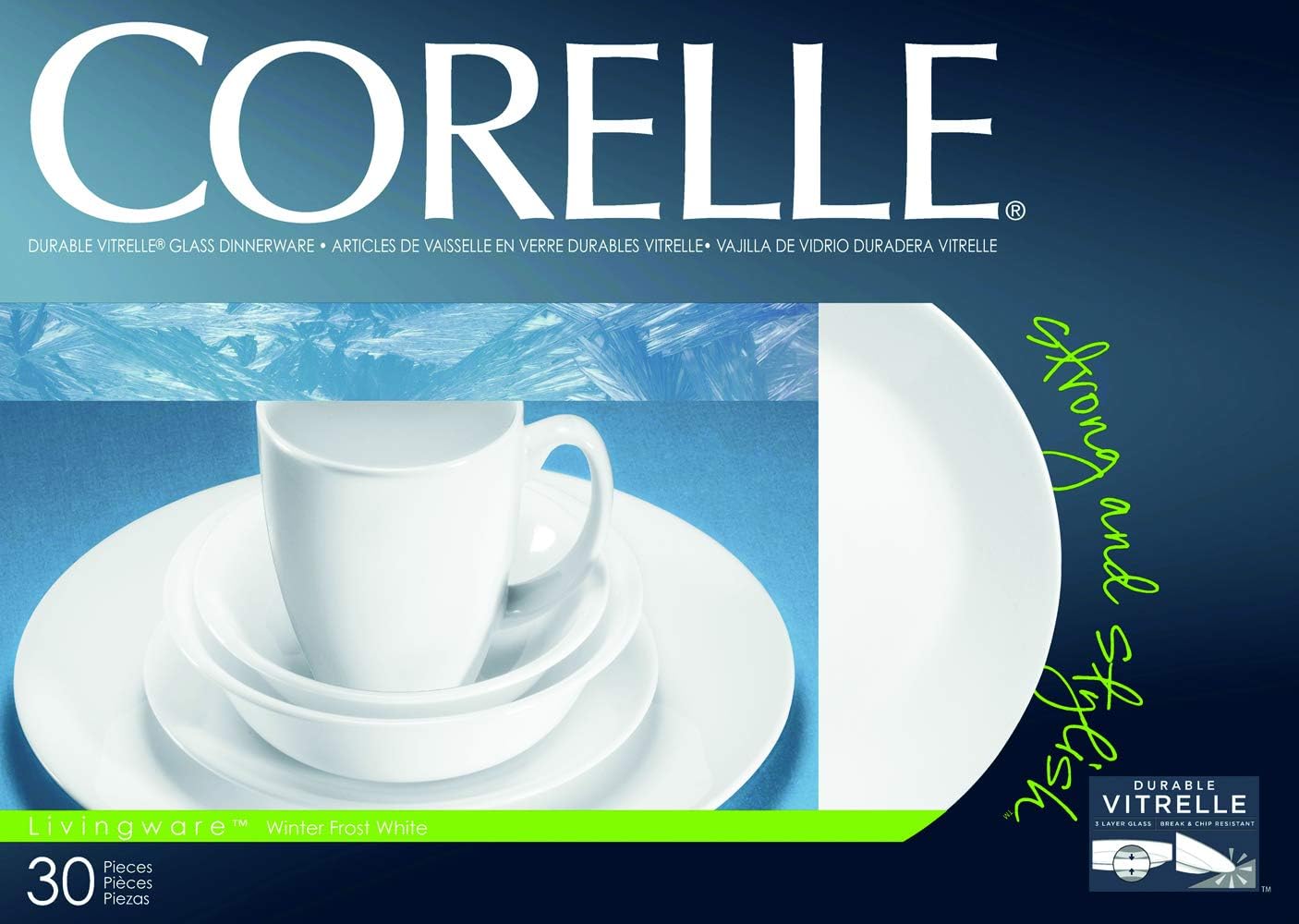 30-Piece White Dinnerware Set B16094