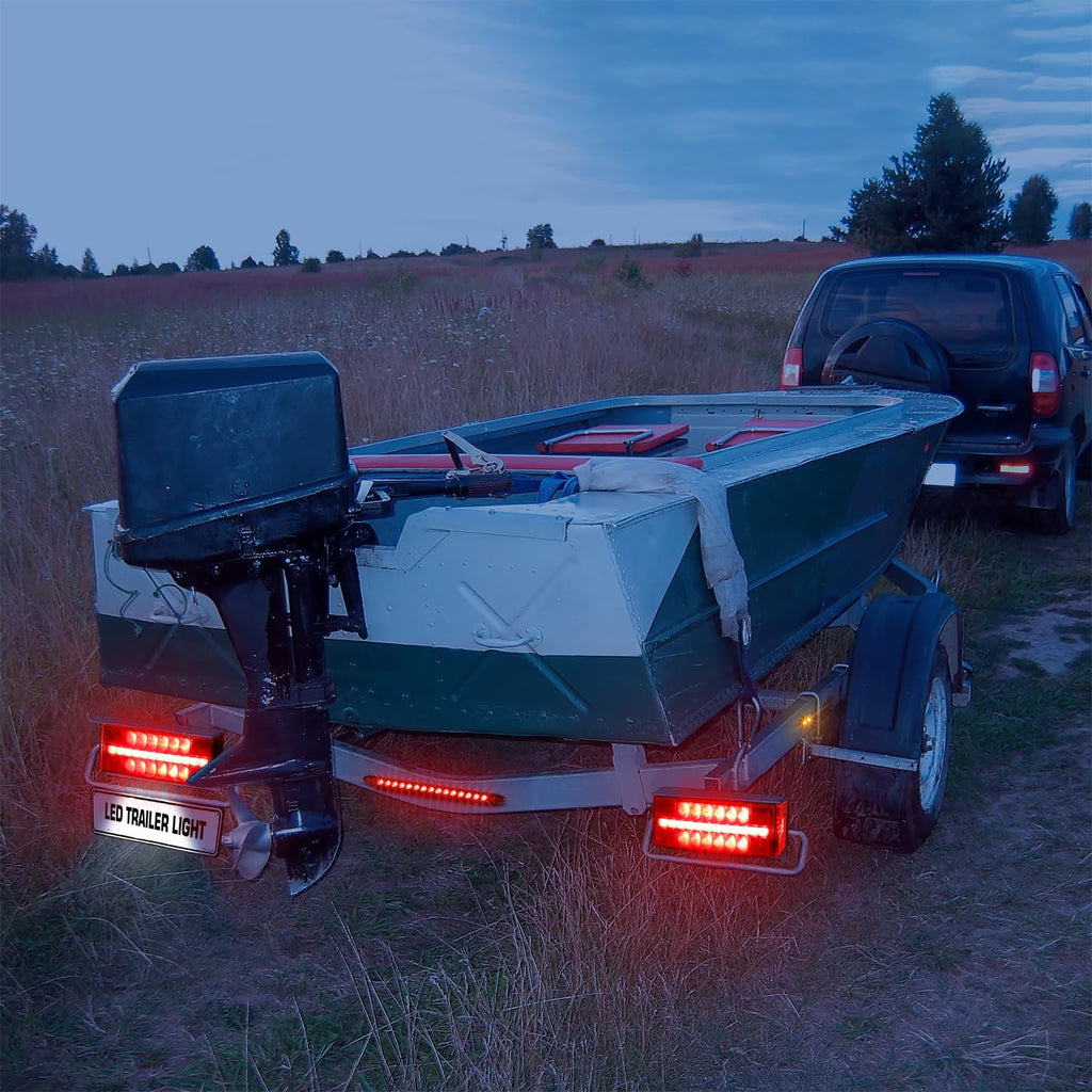 LED Submersible Rectangular Trailer Tail Light Kit O10754