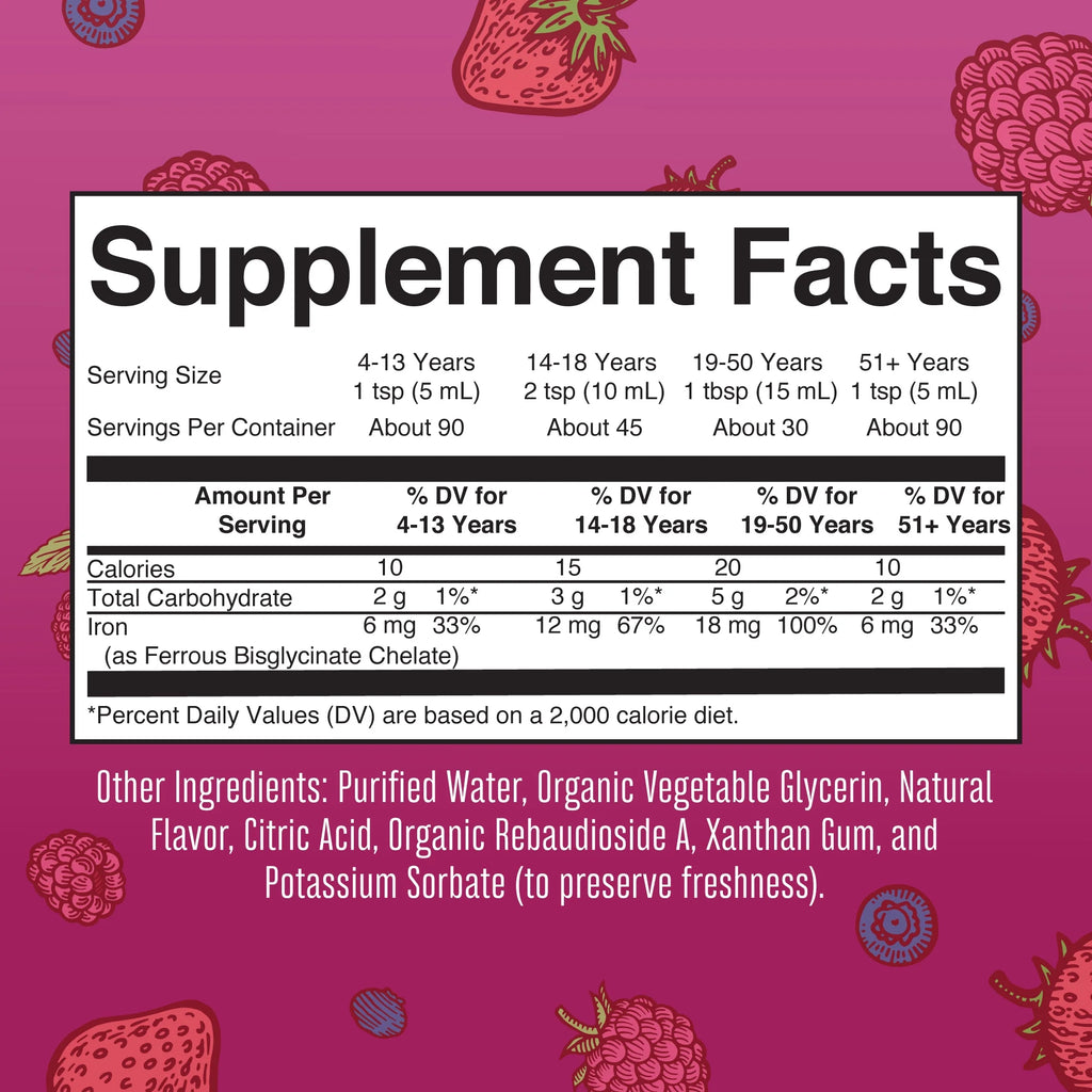 Liquid Iron Supplement 15.22 fl oz W45349