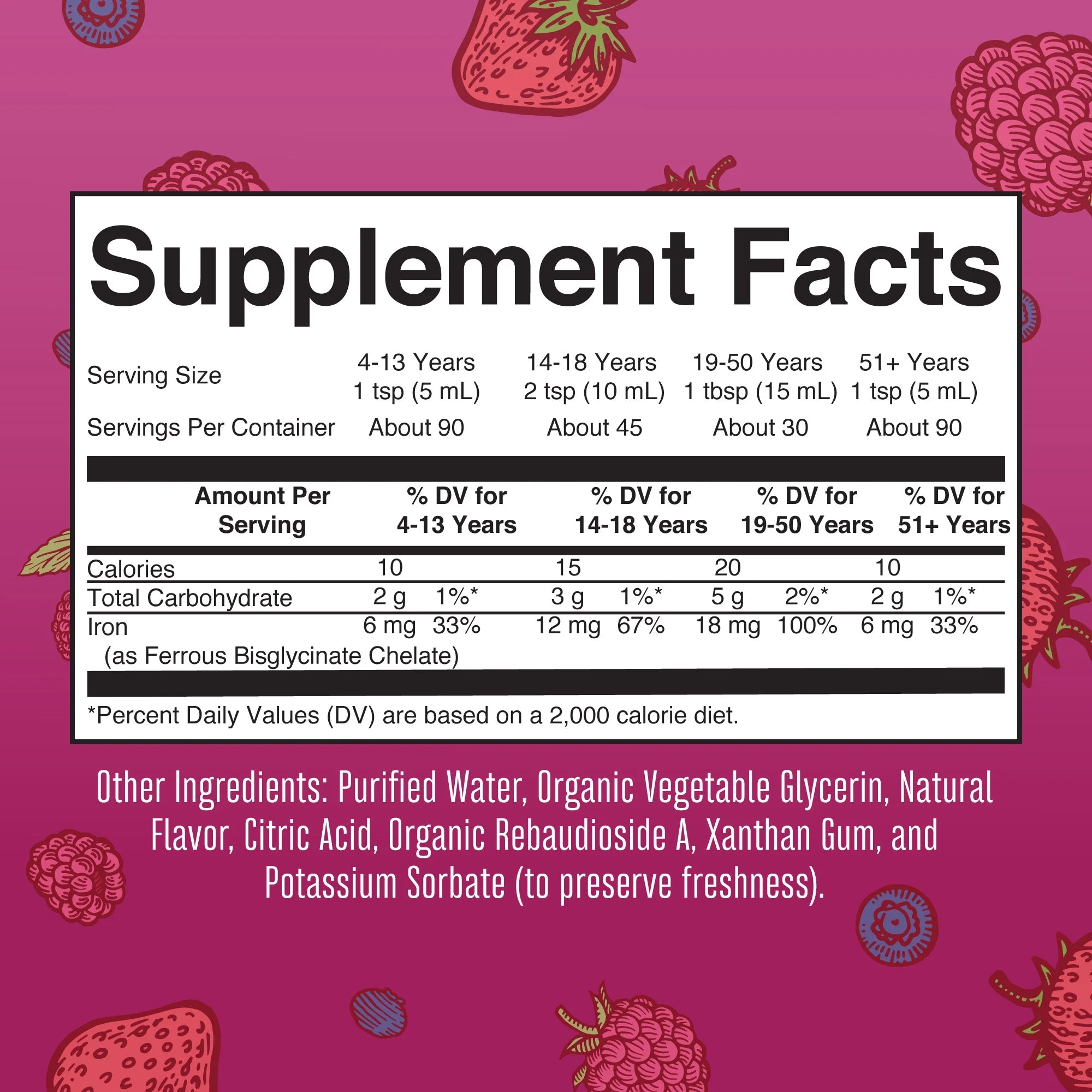 Liquid Iron Supplement 15.22 fl oz W45349