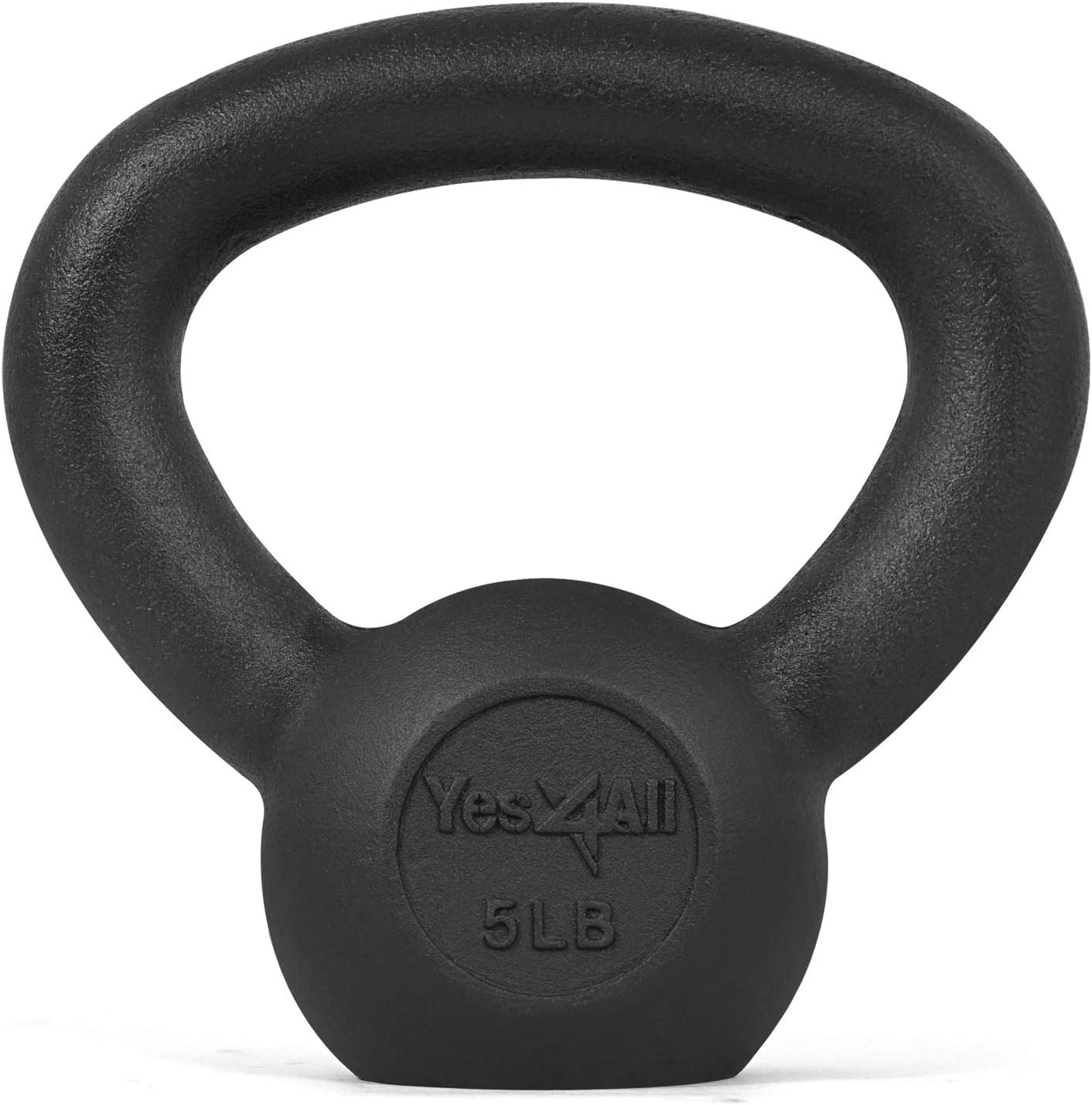 Solid Rubber Base Cast Iron Kettlebell Weights Set, Pack of 2 H388