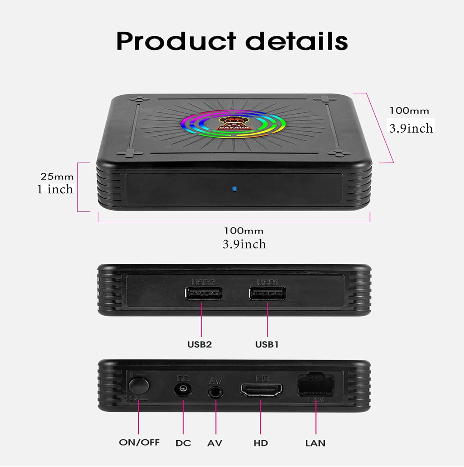 38000 in 1 Arcade Game Console with 2.4G Wireless Controllers HDMI Output 64G N161002