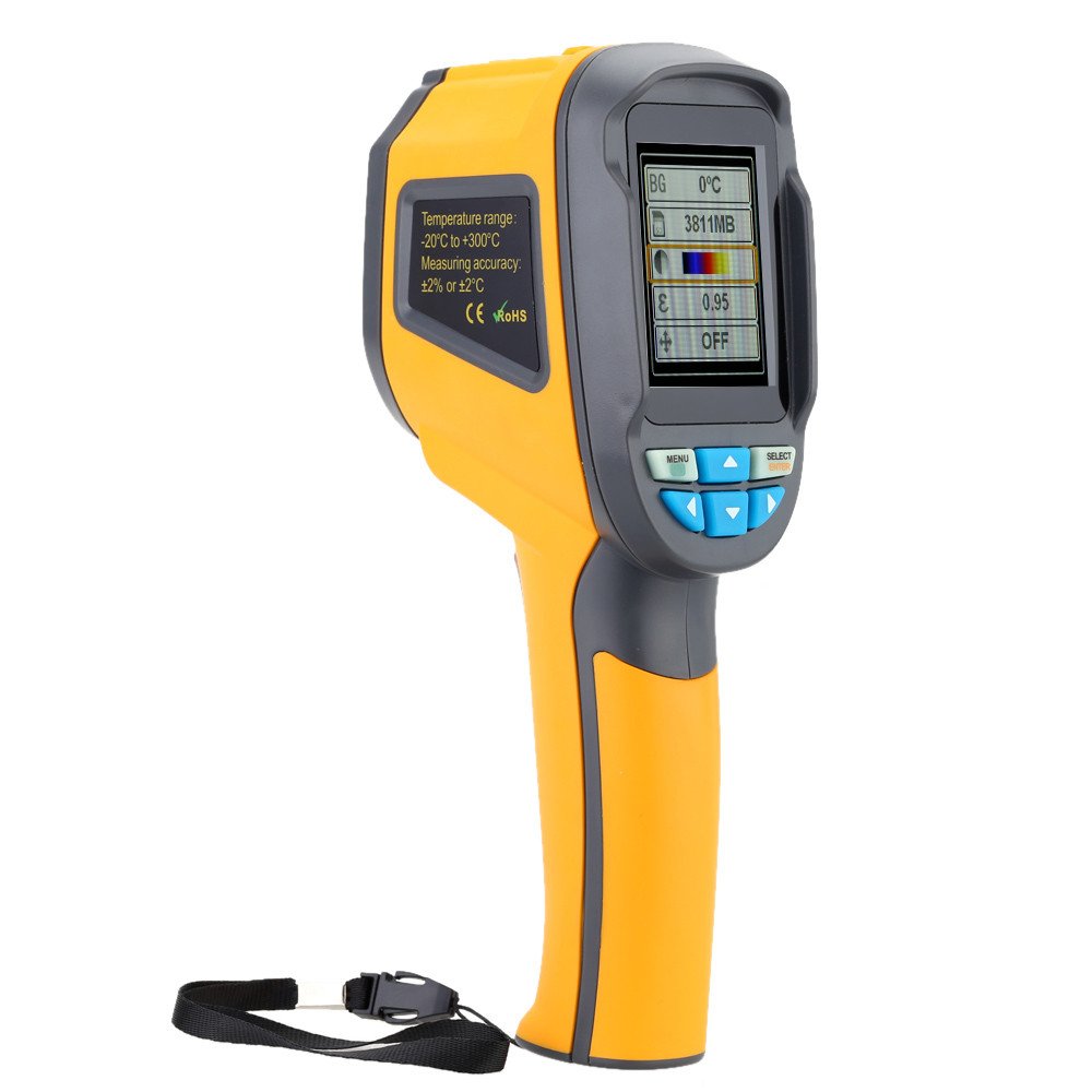 Thermal Imaging Camera with IR Resolution 1024Pixels & Temperature Range -20~300°C, 6Hz Refresh Rate Q732936