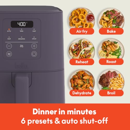 4Qt Slim Air Fryer with Ceramic Nonstick Coating W7318