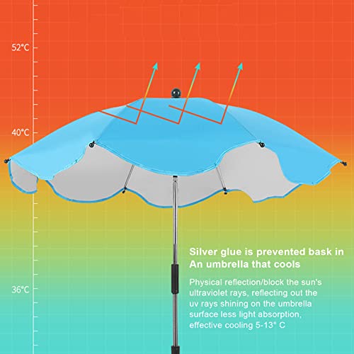 Chair Umbrella with Universal Clamp D875086