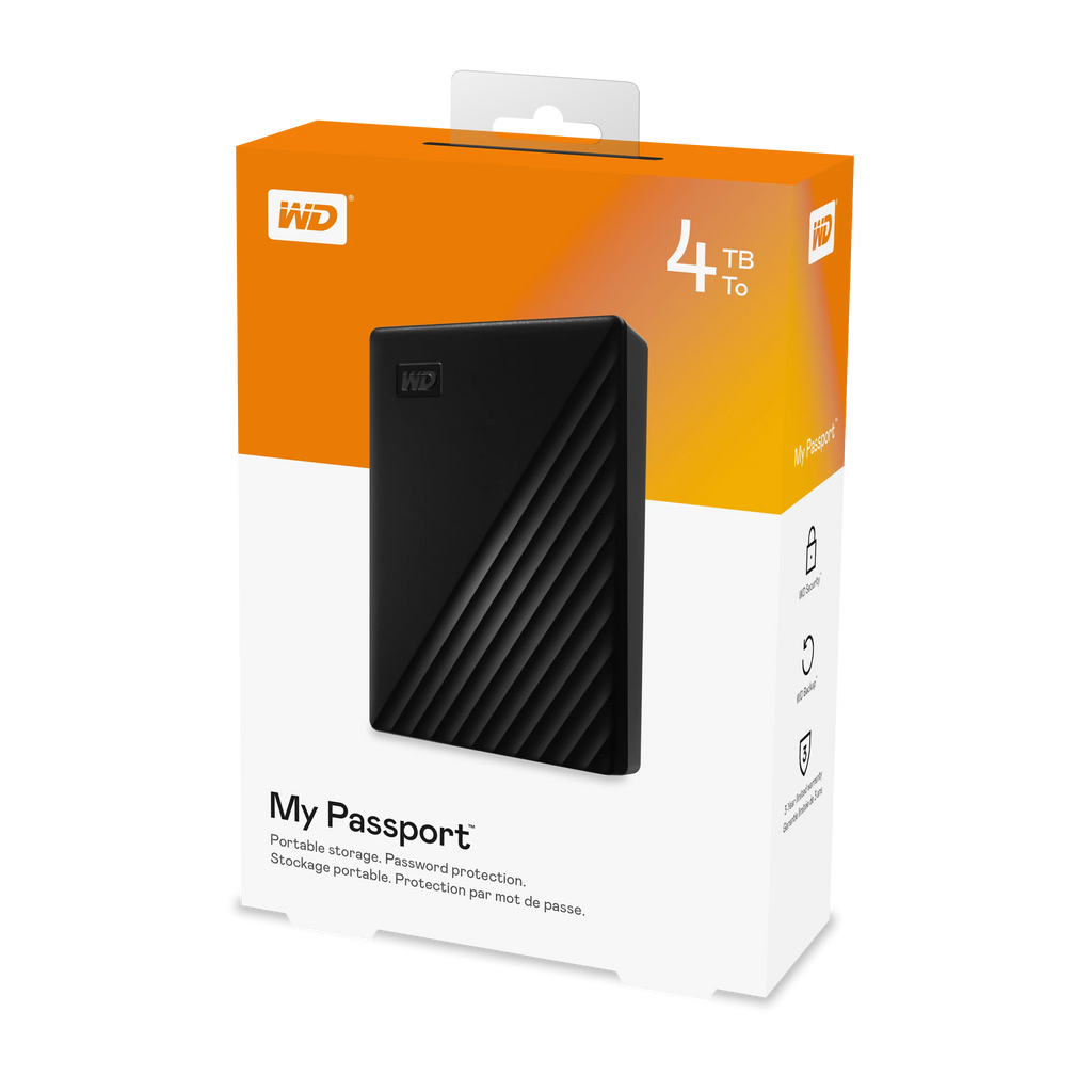 4TB Black Portable External Hard Drive R4951
