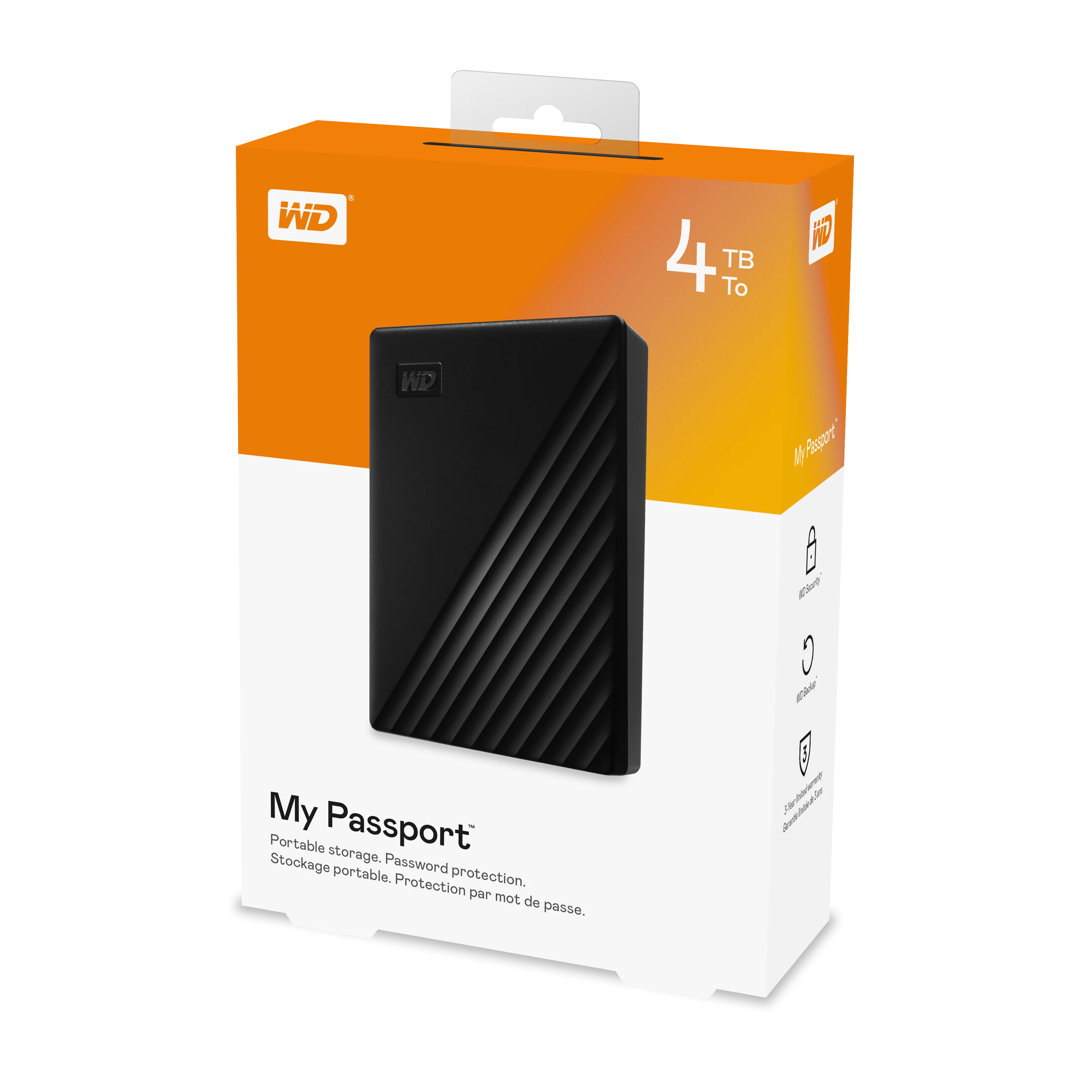 4TB Black Portable External Hard Drive R4951