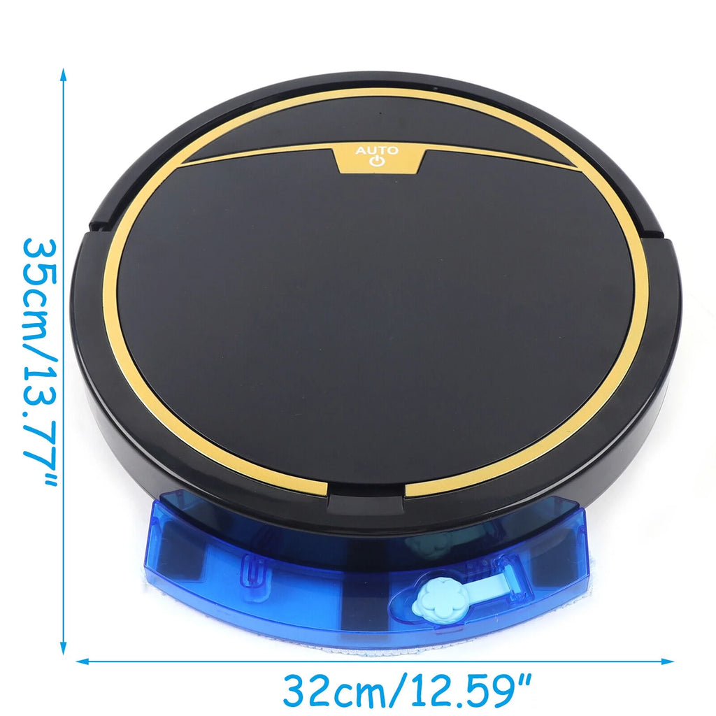 15W Rechargeable Black Robot Vacuum Cleaner 3in1 A141939