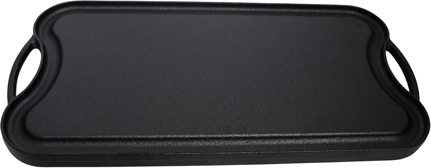 Pre-Seasoned Cast Iron Reversible Grill Griddle 20 Inch x 10.5 Inch Black U5586
