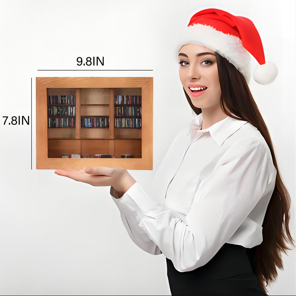 Miniature Book Library with 200PCS Mini Bookshelf I195