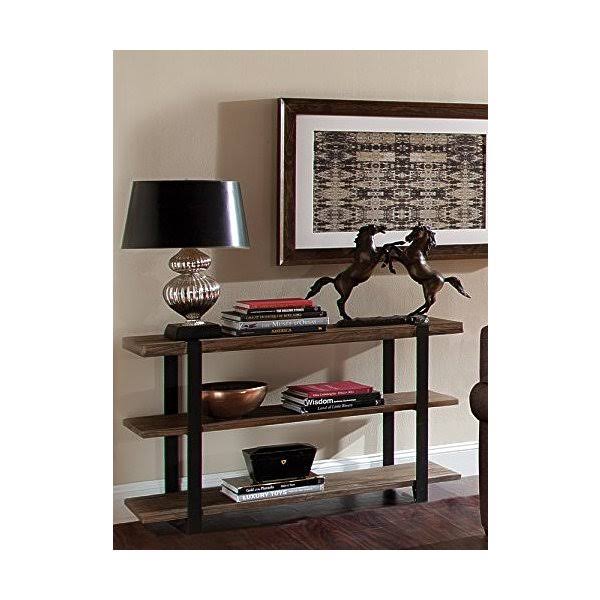 Natural Reclaimed Wood Media Console Table V671