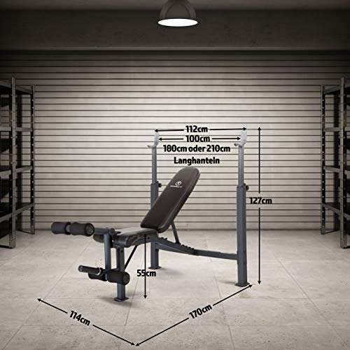 Olympic Weight Bench with Preacher Curl Pad and Leg Developer B488