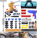 53pcs Paintless Dent Repair Kit with Slide Hammer T-Bar Dent Puller and Adjustable Gold Dent Lifter Puller Y261253