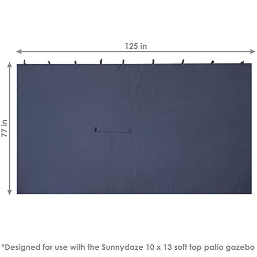Tan 4-Piece Polyester Gazebo Sidewall Set L611109