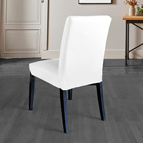 Solid White Set of 2 Linen Cotton Slipcover W87706