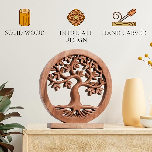 Solid Wood Tree of Life Sculpture Y52842
